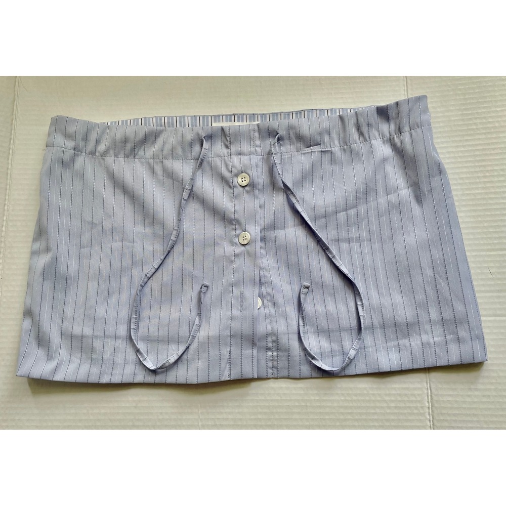 The Frankie Shop Size Small Blue Button Front Skort/ Mini Summer Stripe